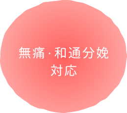 無痛・和痛分娩対応