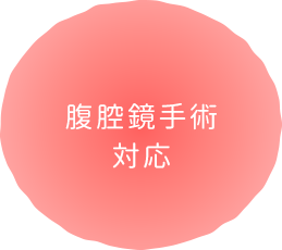 腹腔鏡手術対応